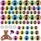 80pcs Colorful Safety Eyes for Amigurumi, Crochet Dolls, and Stuffed Animals – 12/15/18mm with Washers